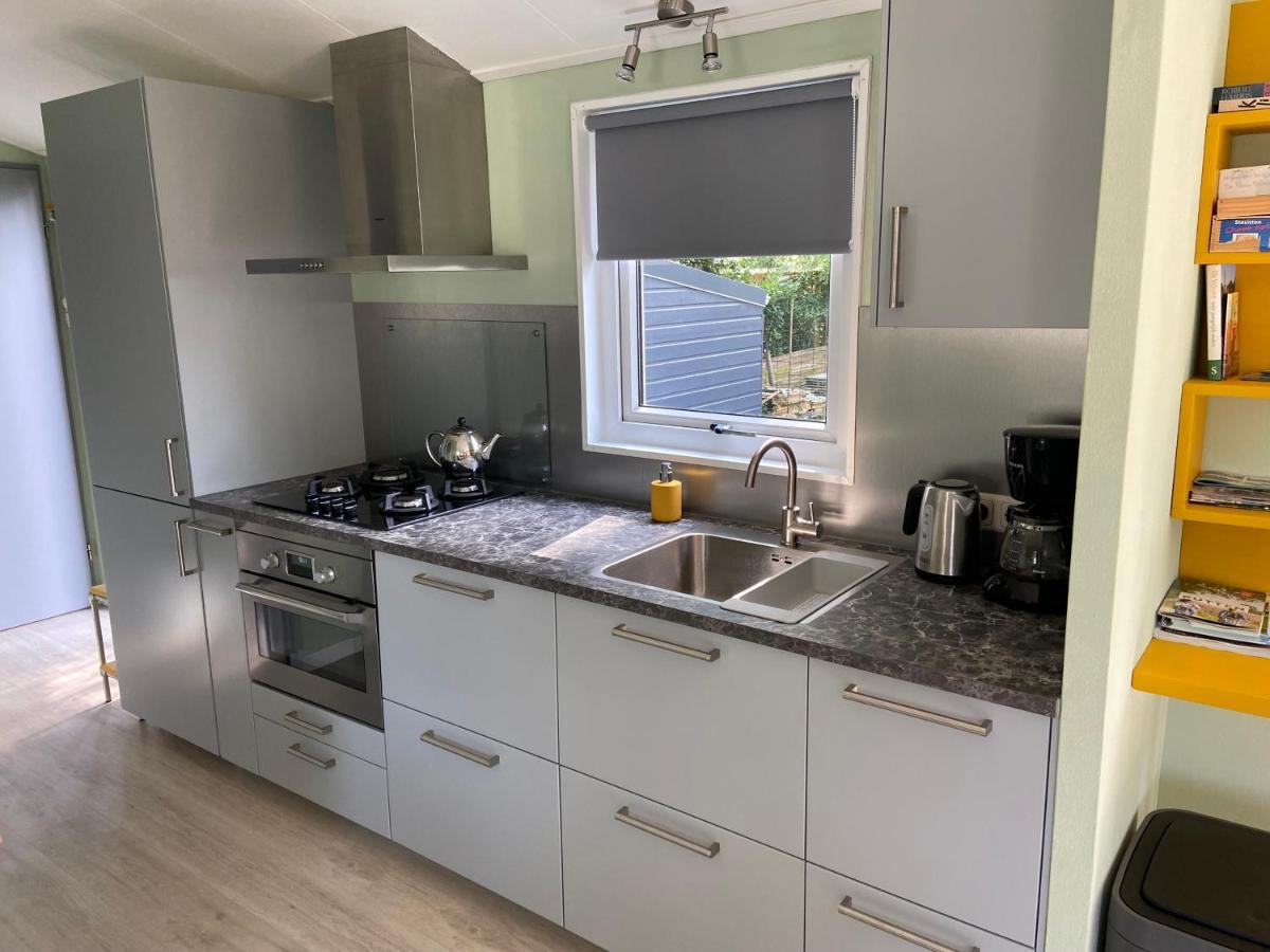 Ruim En Modern Chalet In De Veluwse Bossen Putten Dış mekan fotoğraf