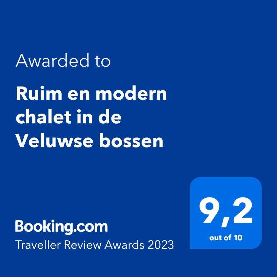 Ruim En Modern Chalet In De Veluwse Bossen Putten Dış mekan fotoğraf